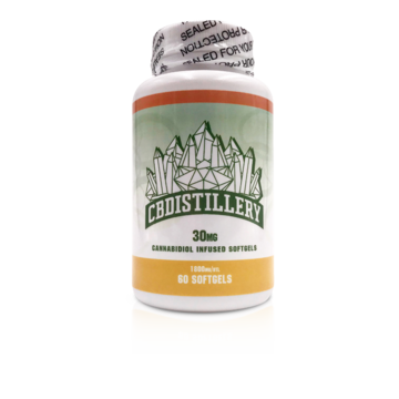 30mg CBD Isolate Infused Softgels -THC